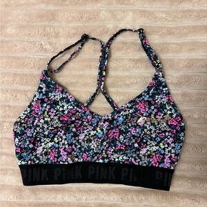 GREAT condition PINK Victoria's Secret Floral Bralette - Black Multicolor
